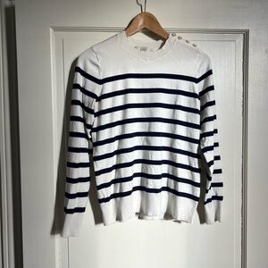 LOFT Cream Knit Sweater